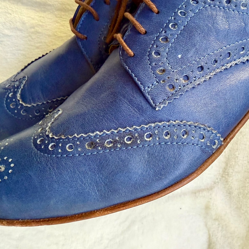 L’artigiano Sorrentino Blue Size 40
US 9 Oxford Shoes Leather Lace Up Classic - Picture 15 of 16